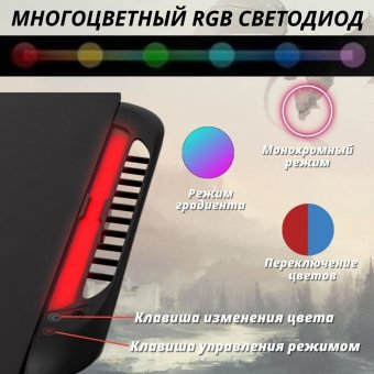 Геймерский компьютерный стол ANYSMART, NEV3-1060, RGB подсветка