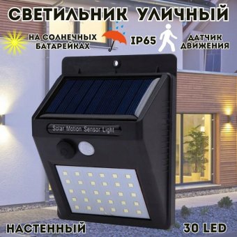 Светильник светодиодный на солнечных батареях 30 LED MFYY60 ANYSMART