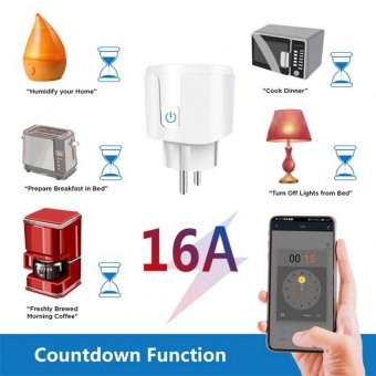 Умная Wi-Fi розетка 1 гнездо,16А ANYSMART