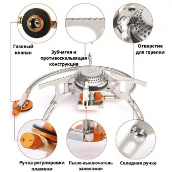 Туристическая газовая горелка G3 ANYSMART