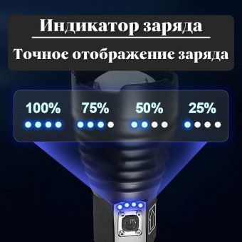 Фонарь ANYSMART, светодиодный аккумуляторный большой, водонепроницаемый