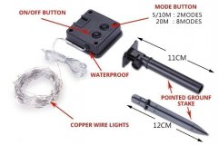 Светодиодная гирлянда на солнечной батарее 100 LED, 10 метров MFSLC01
