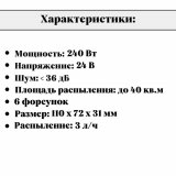 Ультразвуковой увлажнитель, генератор тумана 24В ANYSMART, 6 форсунок, для прудов и бассейнов